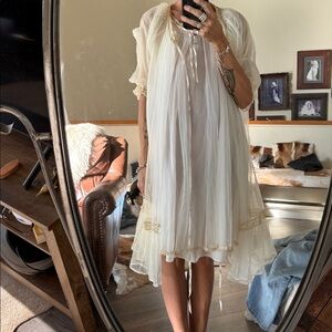 1950s Vanity Fair Peignoir Set full sweep swing Size
Swing nightgown and robe